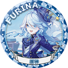Flower Girl BADGE-06 Furina (Focalors) Genshin Impact - Waifu 360