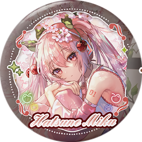 Flower Girl BADGE-13 Hatsune Miku Vocaloid - Waifu 360